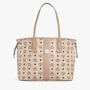 NWT AUTHENTIC MCM LIZ SHOPPER in BEIGE